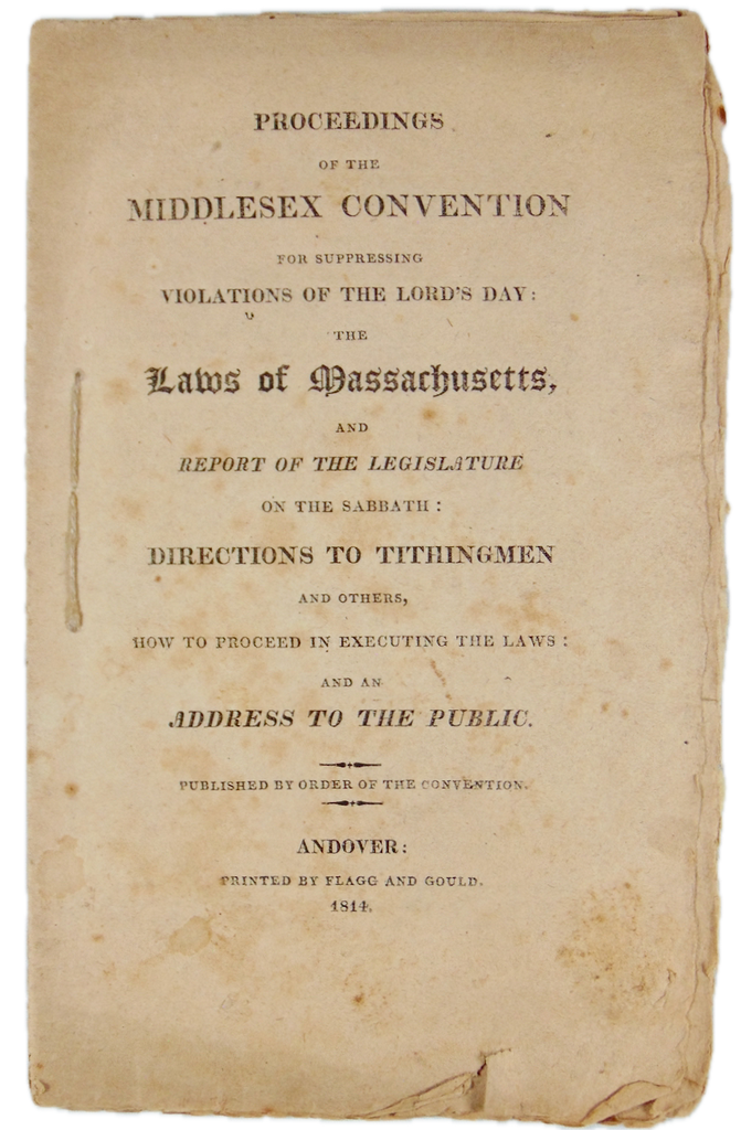 1814 Convention for Suppressing Violations of the Lord's Day