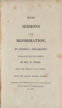 Load image into Gallery viewer, 1809 Seven Sermons on the Reformation, by George J. Zollikofer