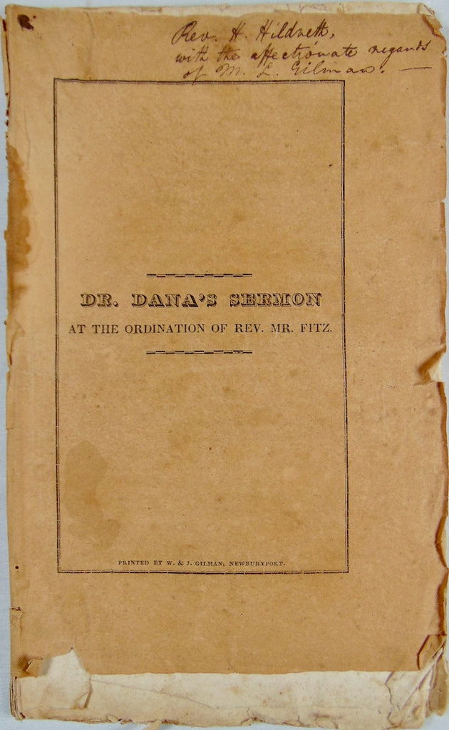 1826 Daniel Dana, Minsterial Fidelity, Be Free from the Blood of All Men
