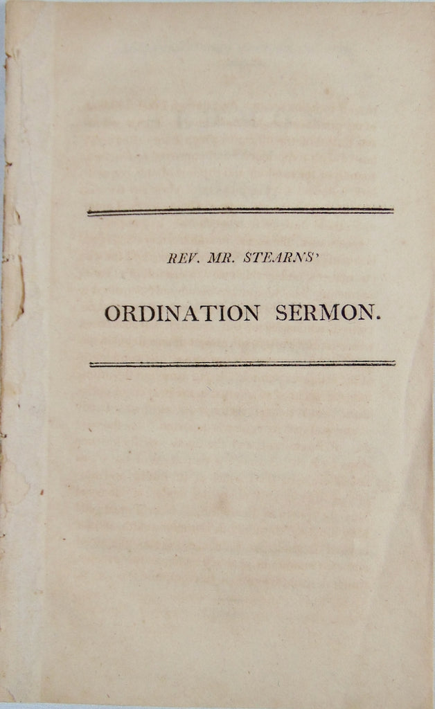 1807 Ordination Sermon, Ministerial Fidelity Illustrated and Urged