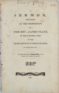 1806 UNITARIAN Ordination Sermon, Jacob Flint