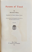 Load image into Gallery viewer, Pictures of Travel 1899 Heinrich Heine