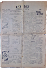 Load image into Gallery viewer, The Bee, March 8, 1919. Heuvelton, N. Y.