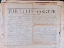 Load image into Gallery viewer, The Turin Gazette, 14 issues 1883-1886, RARE Newspaper Lewis Co., NY
