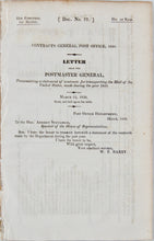Load image into Gallery viewer, 1829 United States Postal Routes and Contracts