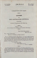 1830 Postal Routes Linking Towns Together