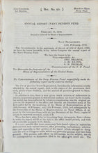 Load image into Gallery viewer, 1830 US Navy Pensions, to whom paid, amounts, ship name, &amp;c.