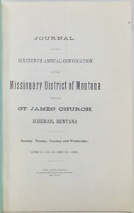 Sixteenth Annual Convocation of the Missionary District of Montana (1896)