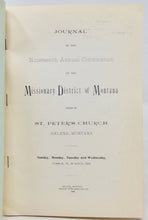 Load image into Gallery viewer, Nineteenth Annual Convocation of the Missionary District of Montana (1899)