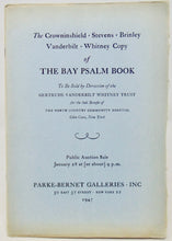 Load image into Gallery viewer, [Bay Psalm Book] 1947 descriptive Auction Catalogue