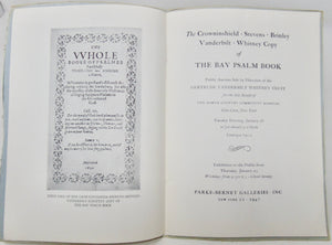 [Bay Psalm Book] 1947 descriptive Auction Catalogue