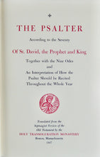 Load image into Gallery viewer, The Psalter According to the Seventy, of St. David, the Prophet and King