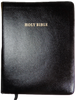 Holy Bible, KJV Wide Margin Edition, black leather