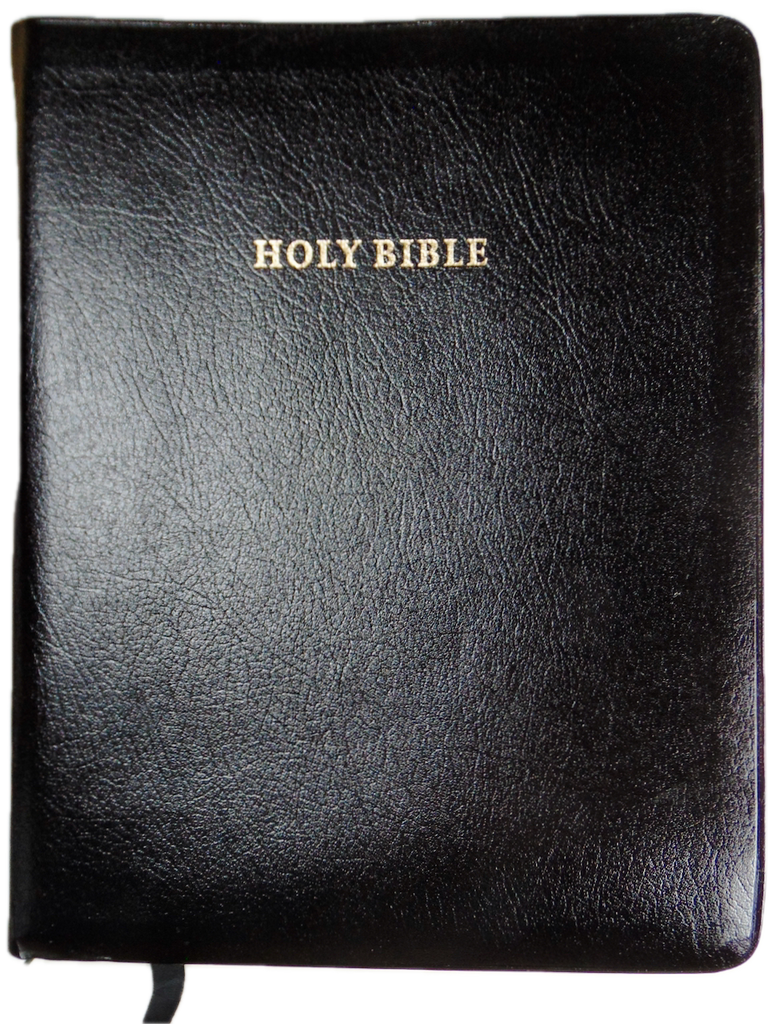 Holy Bible, KJV Wide Margin Edition, black leather