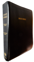 Load image into Gallery viewer, Holy Bible, KJV Wide Margin Edition, black leather