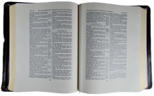 Load image into Gallery viewer, Holy Bible, KJV Wide Margin Edition, black leather