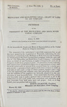 Load image into Gallery viewer, 1838 Report on Building the Milwaukee and Rock River Canal