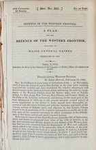 Load image into Gallery viewer, 1838 Plan for the Defense of the Western Frontier, Forts, American Indians