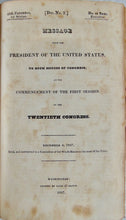 Load image into Gallery viewer, 1826 President John Quincy Adams, Message to Congress, with Documents