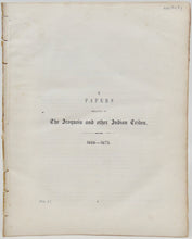 Load image into Gallery viewer, O&#39;Callaghan. Papers relating to The Iroquois and other Indian Tribes: 1666-1675