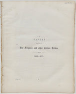 O'Callaghan. Papers relating to The Iroquois and other Indian Tribes: 1666-1675