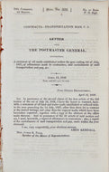 1838 US Mail Routes, Hundreds of Routes Described with Costs