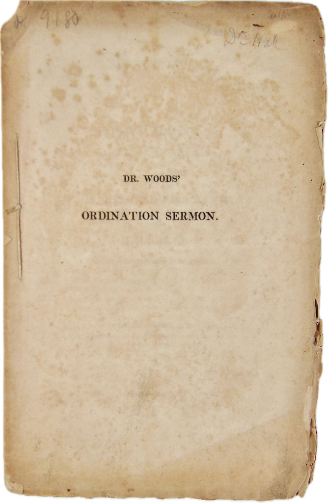 1818 Leonard Woods Ordination Sermon for Joel Hawes