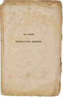 1818 Leonard Woods Ordination Sermon for Joel Hawes
