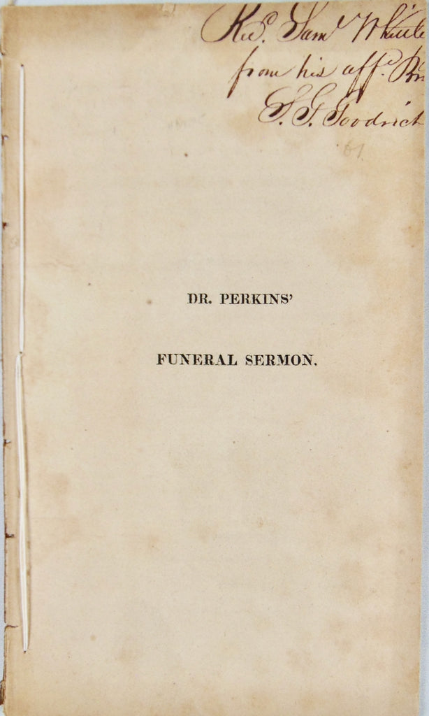 1817 Funeral Sermon for Rev. Nathan Strong, by Rev. Nathan Perkins