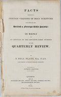 1831 Bible Translations of the Bible Society Defended against Critics