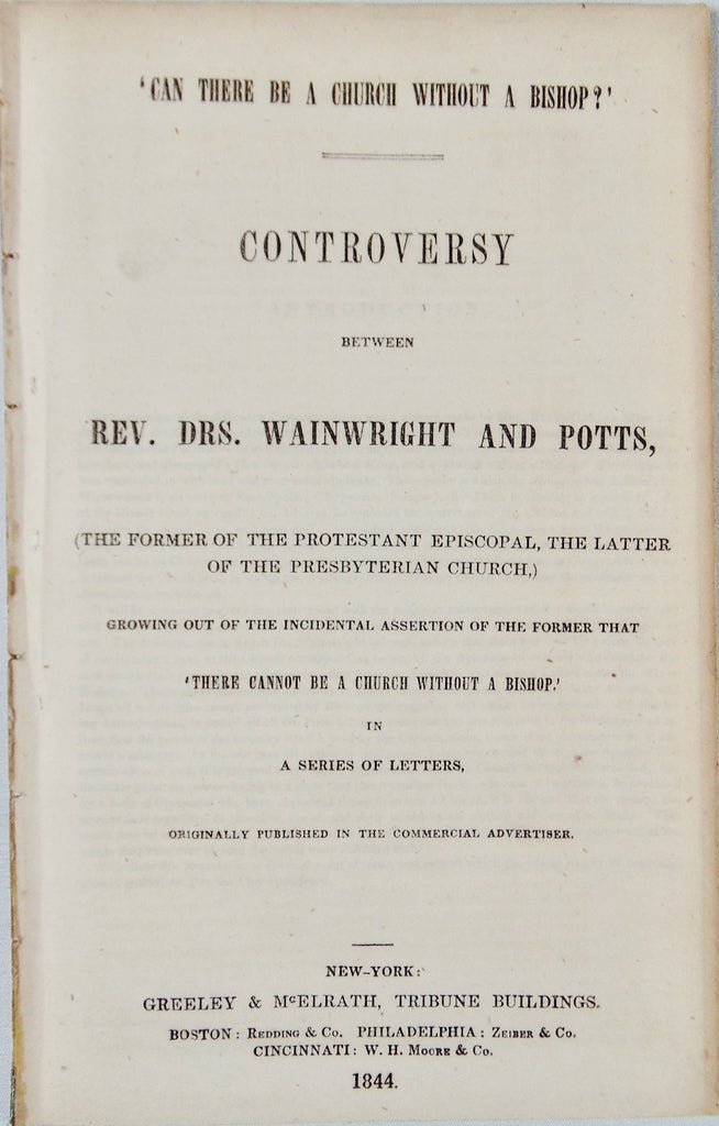 1844 Can There Be A Church Without a Bishop?