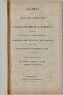 1835 Life & Character of Lafayette, by John Quincy Adams