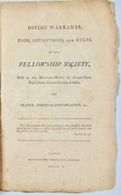Load image into Gallery viewer, 1791 Presbyterian Tract Promoting Fellowship Societies owned by Maine evangelist