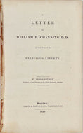 Moses Stuart refutes Claims of Unitarian William E. Channing