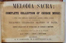 Load image into Gallery viewer, Melodia Sacra; A Complete Collection of Church Music (1853)