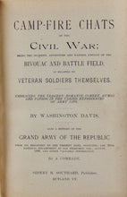 Load image into Gallery viewer, 1886 Camp-Fire Chats of the Civil War, Stories Told by Soldiers