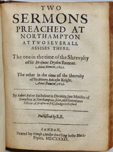 Bolton, Robert. The Workes of the reverend Robert Bolton 1638-40