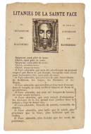 Litanies de la Sainte Face c. 1876, by Sister Saint-Pierre