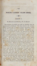Load image into Gallery viewer, 1831 The Young Ladies' Class Book; Lessons for Reading, in Prose and Verse