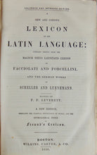 Load image into Gallery viewer, 1850 Leverett, A New and Copious Lexicon of the Latin Language