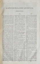 Load image into Gallery viewer, 1850 Leverett, A New and Copious Lexicon of the Latin Language