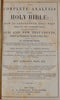 1869 The Complete Analysis of the Holy Bible, The Bible its own Interpreter