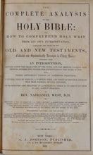 Load image into Gallery viewer, 1869 The Complete Analysis of the Holy Bible, The Bible its own Interpreter