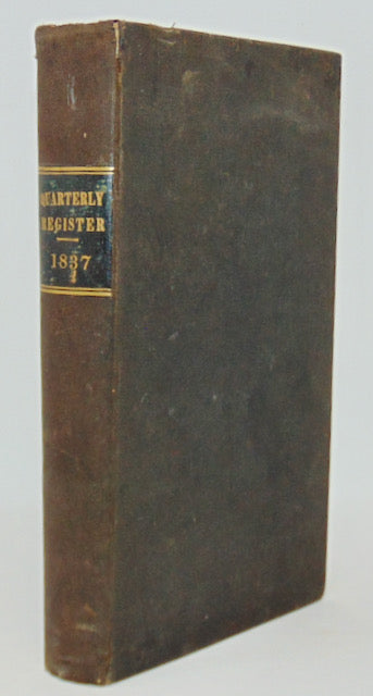 Edwards, B. B. The American Quarterly Register. Vol. X., for the year 1837