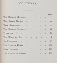 Load image into Gallery viewer, Charles Kingsley, The Eternal Goodness and other sermons (1895)