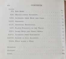 Load image into Gallery viewer, 1909 First Aid for Emergencies, Inadvertently Amusing Content