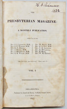 Load image into Gallery viewer, The Presbyterian Magazine: A Monthly Publication. Vol. I. 1821