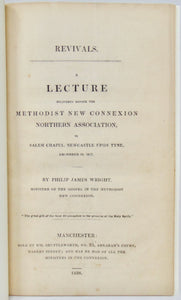 Wright, Revivals. A Lecture delivered before the Methodist New Connexion 1837