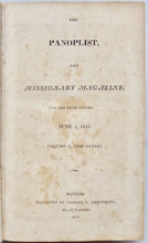 Load image into Gallery viewer, [Morse, Jedidiah]. The Panoplist, and Missionary Magazine, for the year ending June 1, 1813. Volume V. New Series