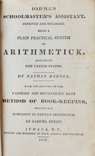 Load image into Gallery viewer, Daboll's Schoolmaster's Assistant, 1837 Arithmetick &amp; Book-Keeping